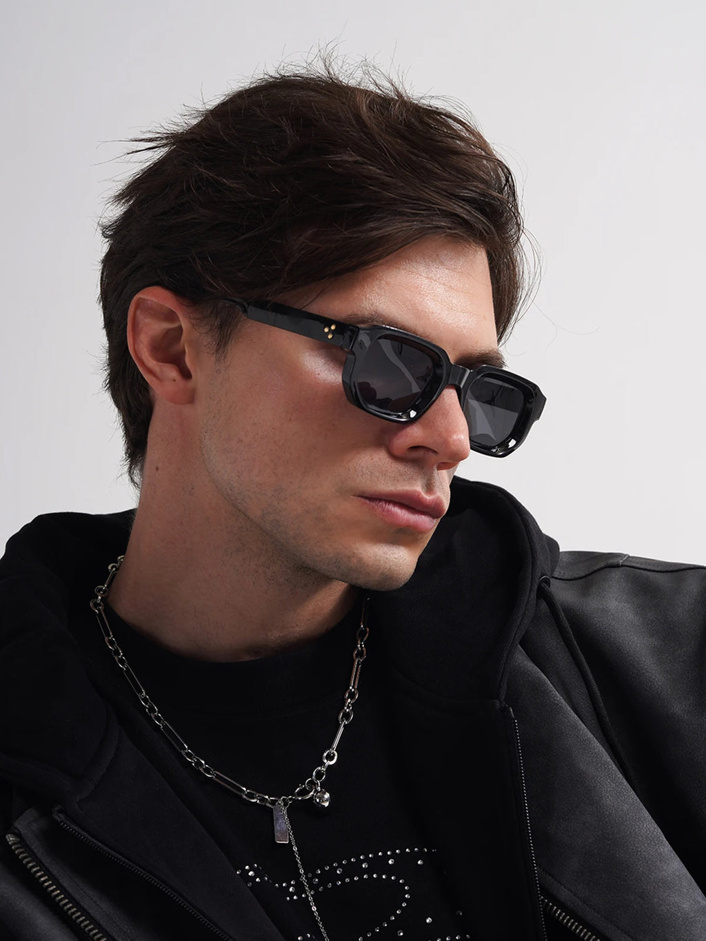 Vintage Rectangle Polycarbonate Fashion Sunglasses