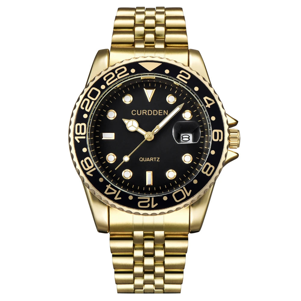 Men's Quartz Watch with Stainless Steel Bracelet