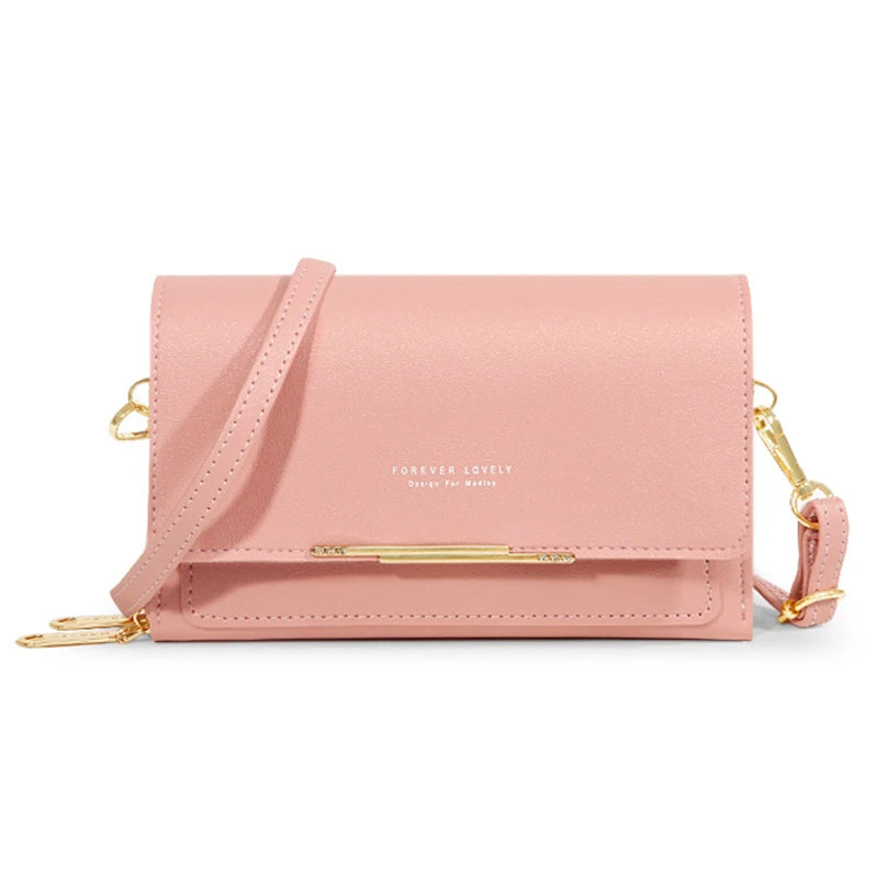 Korean Style Multi-Card Shoulder Bag Wallet for Women