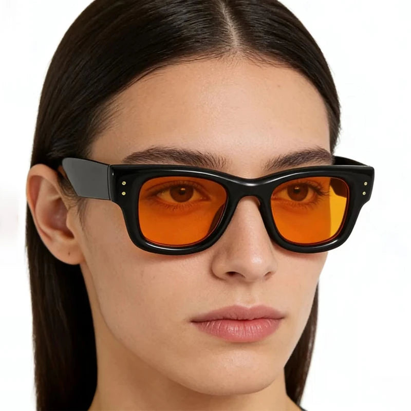 Unisex Square Polycarbonate Fashion Sunglasses