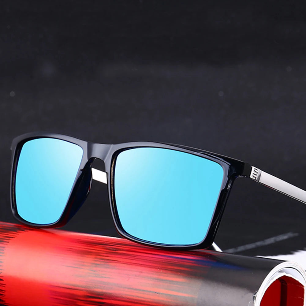 Men's Retro Square Polarized Sunglasses