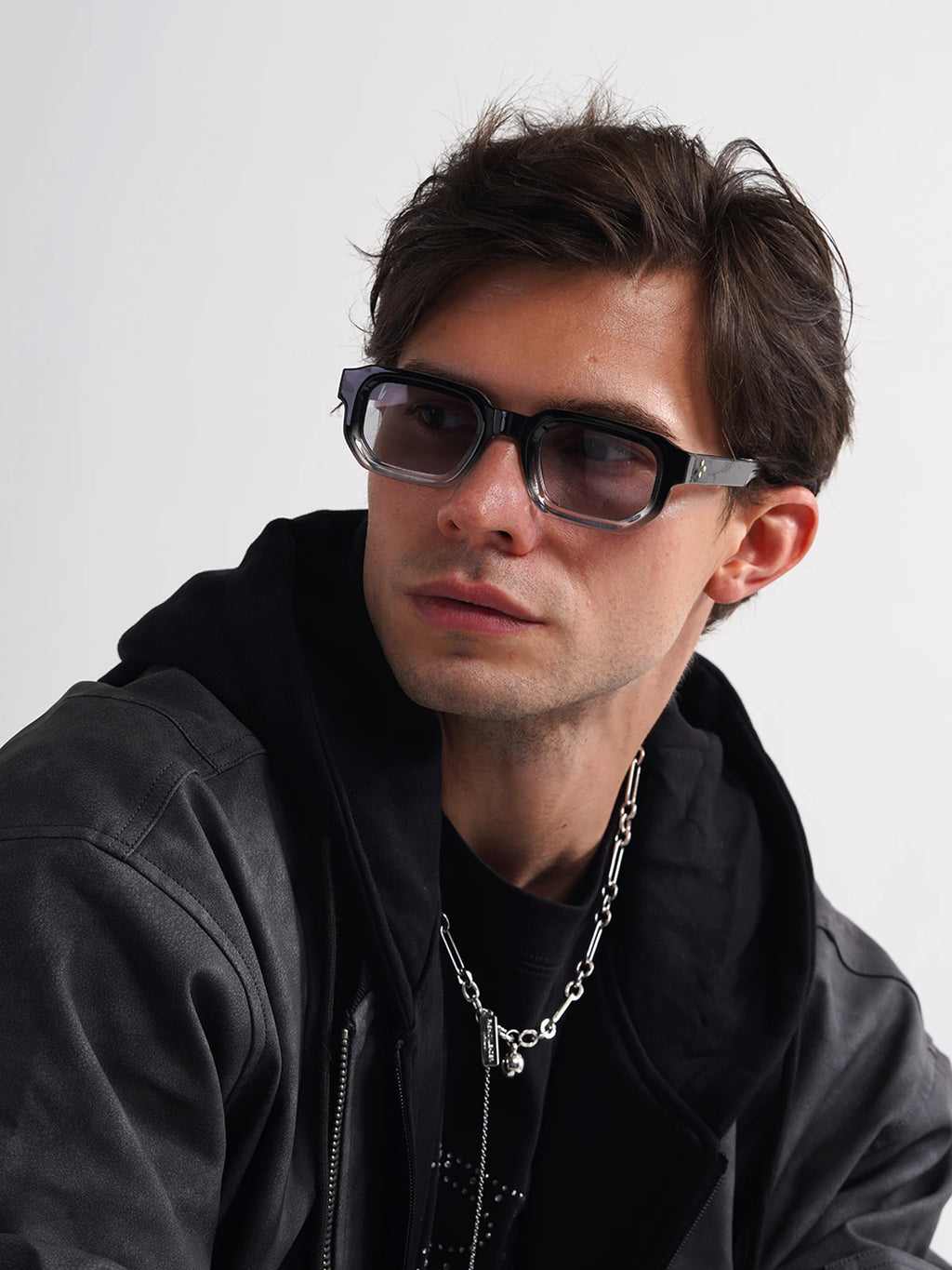 Vintage Rectangle Polycarbonate Fashion Sunglasses