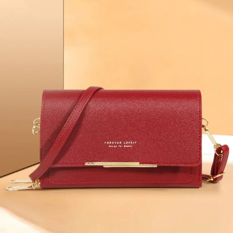 Korean Style Multi-Card Shoulder Bag Wallet for Women