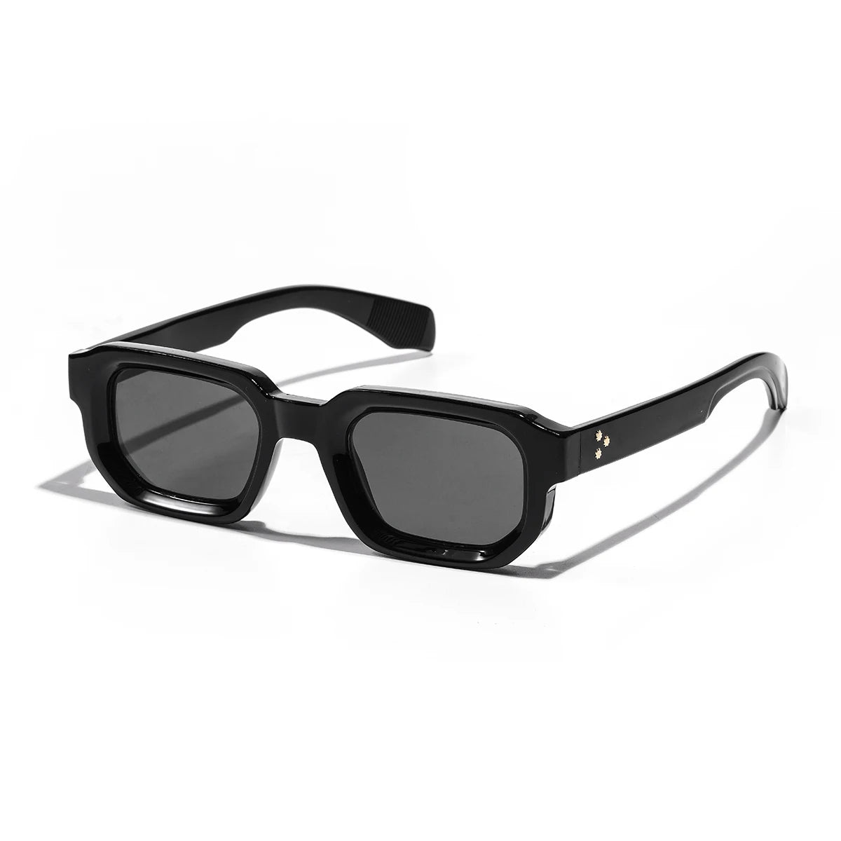 Vintage Rectangle Polycarbonate Fashion Sunglasses