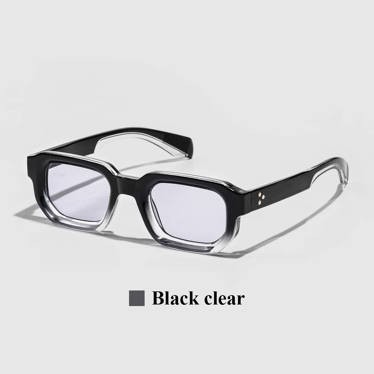 Vintage Rectangle Polycarbonate Fashion Sunglasses