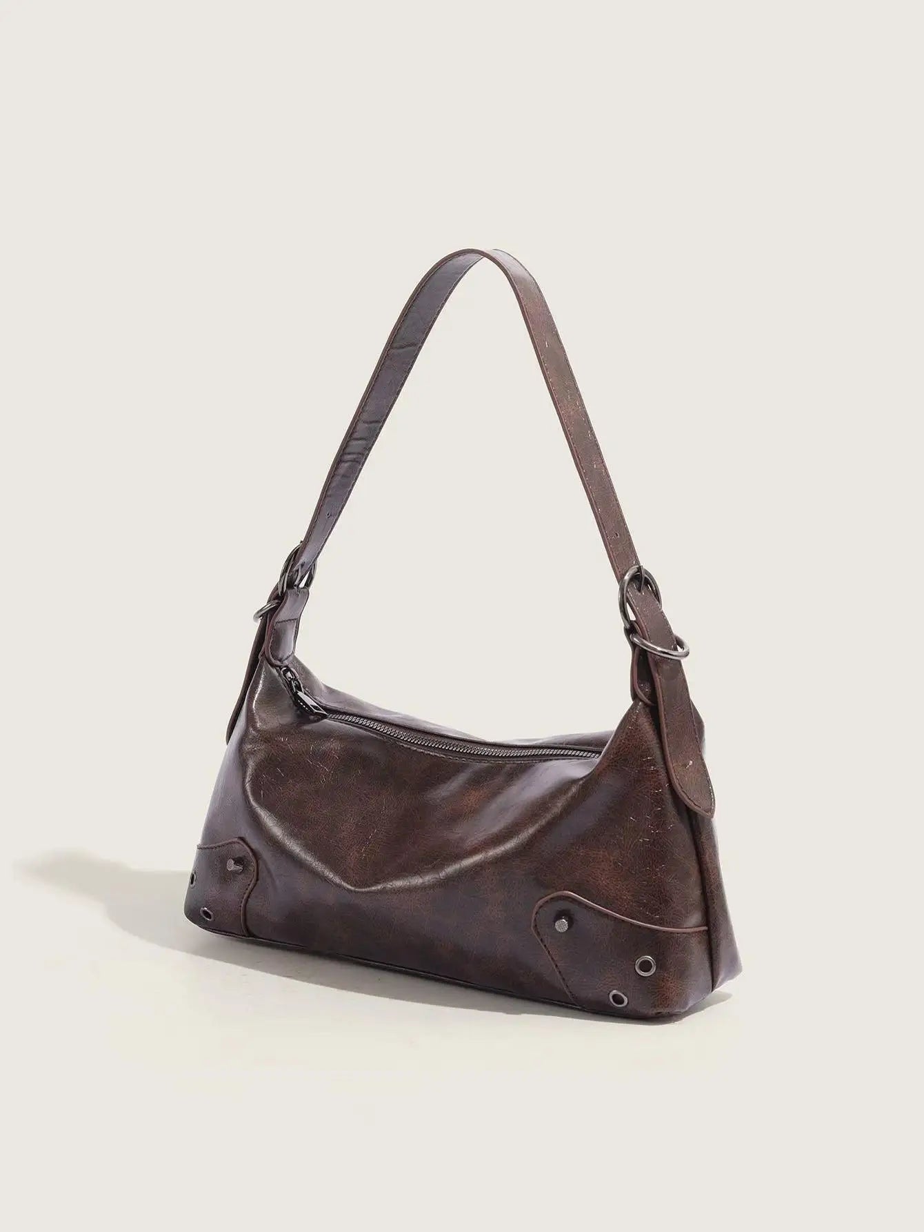 PU Leather Underarm Crossbody Bag for Women