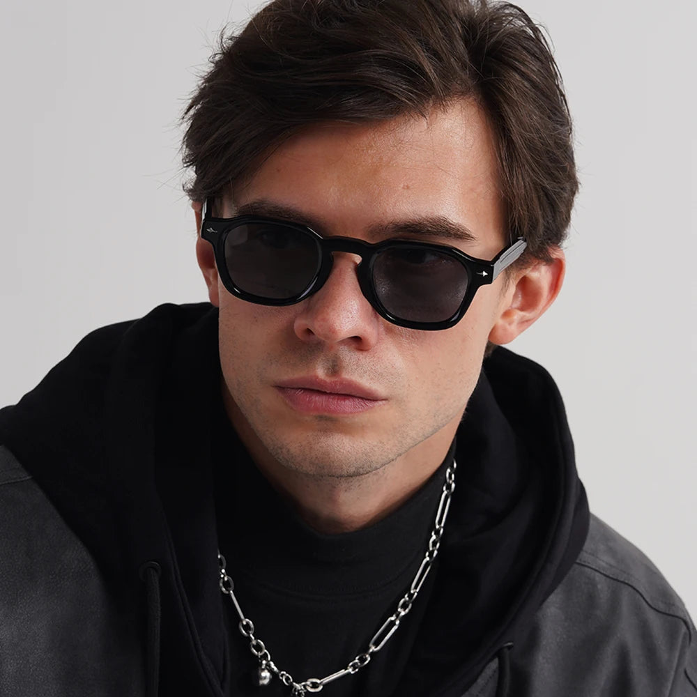 Unisex Retro Round Polycarbonate Fashion Sunglasses