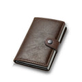 Carbon Fiber RFID Pop-Up Card Holder Wallet | Slim Metal Men's Minimalist Purse