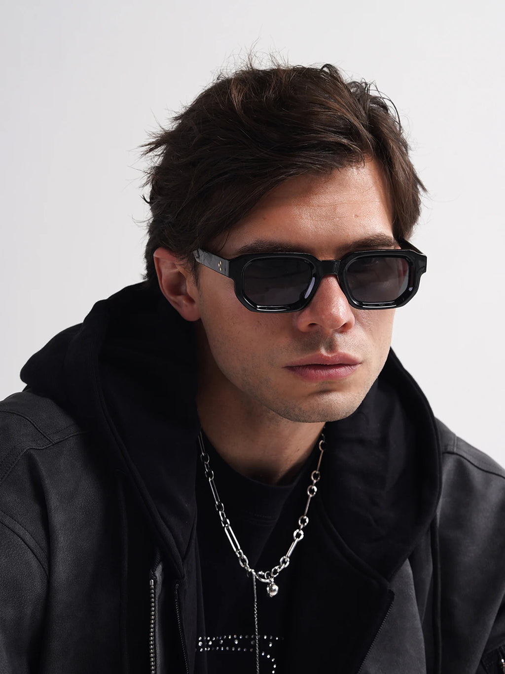 Vintage Rectangle Polycarbonate Fashion Sunglasses