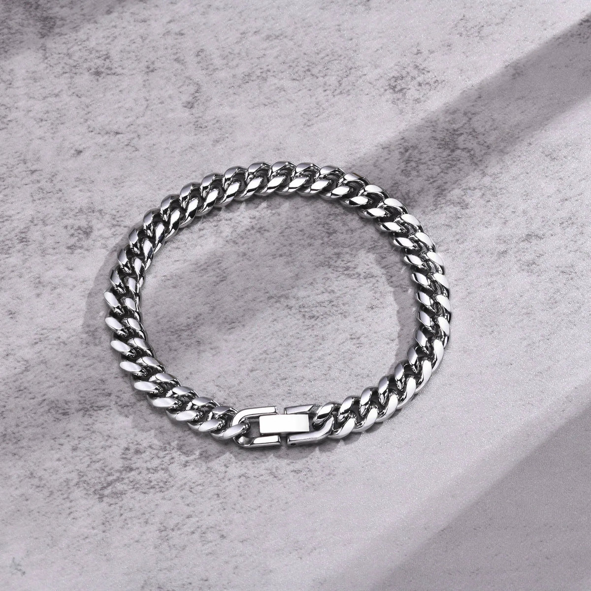 Stainless Steel Cuban Link Chain Bracelet