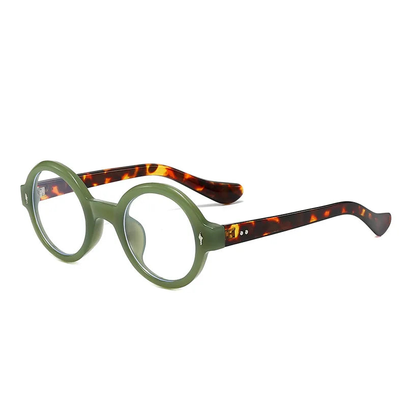 Retro Round Fashion Eyeglasses