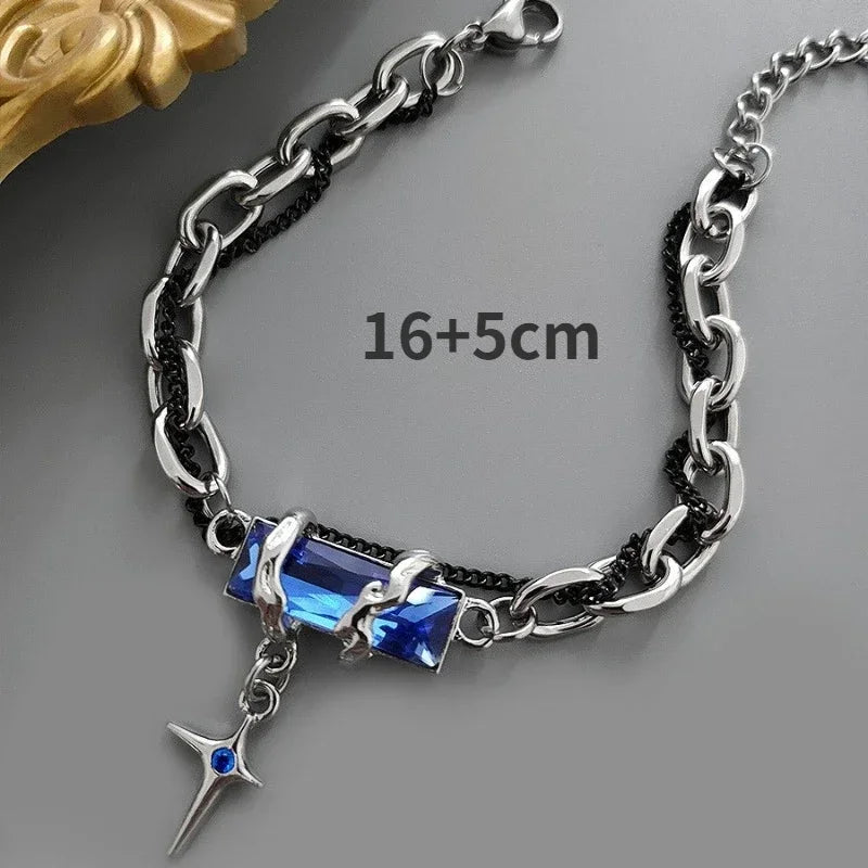 Gothic Star-Link Stainless Steel Bracelet