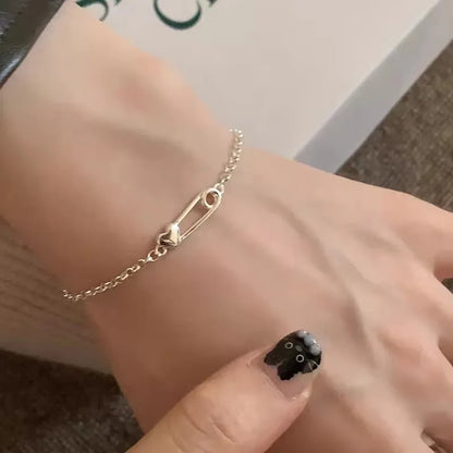 925 Sterling Silver Butterfly Bead String Bracelet for Women
