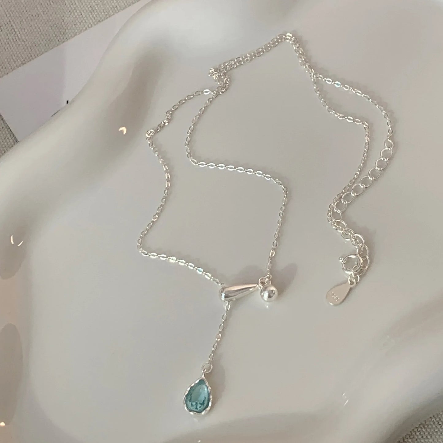925 Sterling Silver Heart Pendant Adjustable Choker Necklace for Women