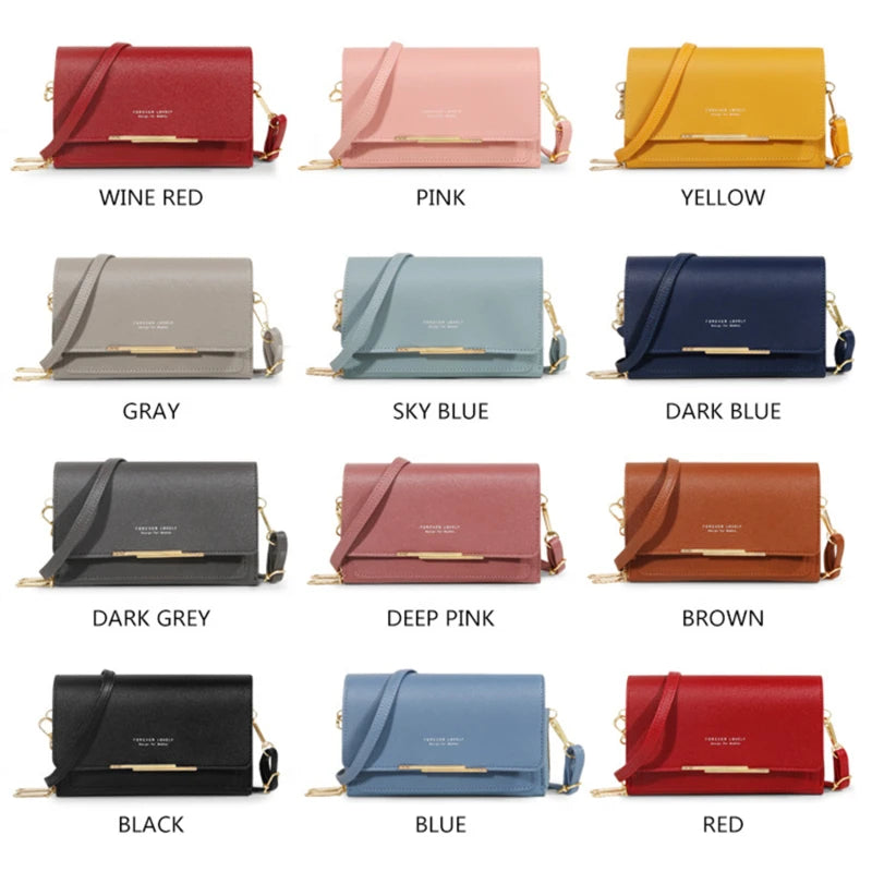Korean Style Multi-Card Shoulder Bag Wallet for Women