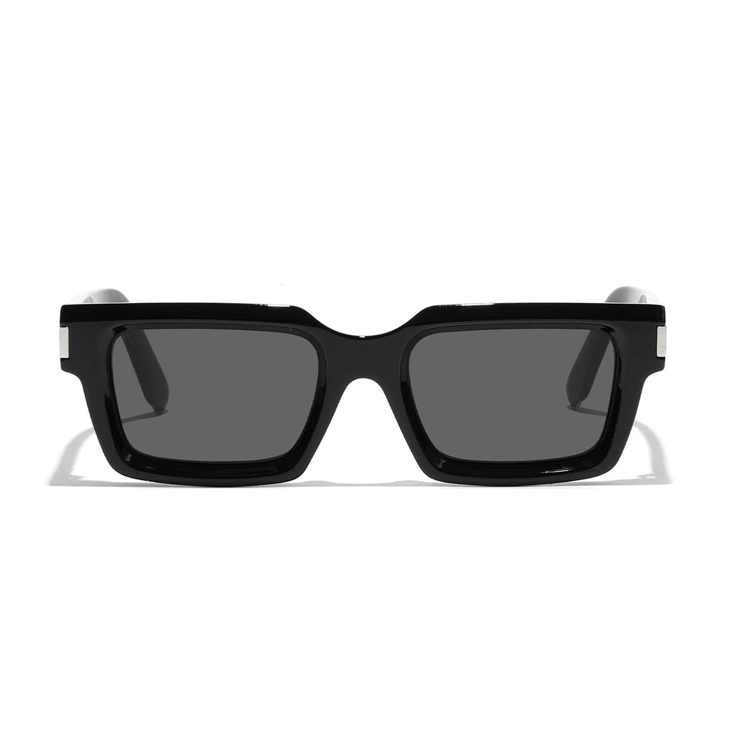 Retro Rectangle Polycarbonate Fashion Sunglasses