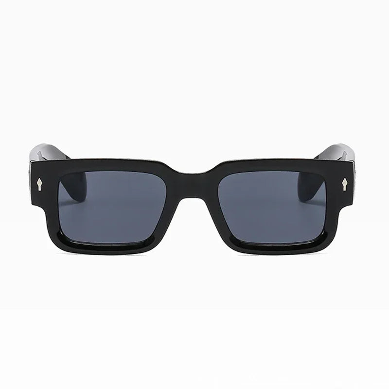 Retro Square Acrylic-Lens Fashion Sunglasses