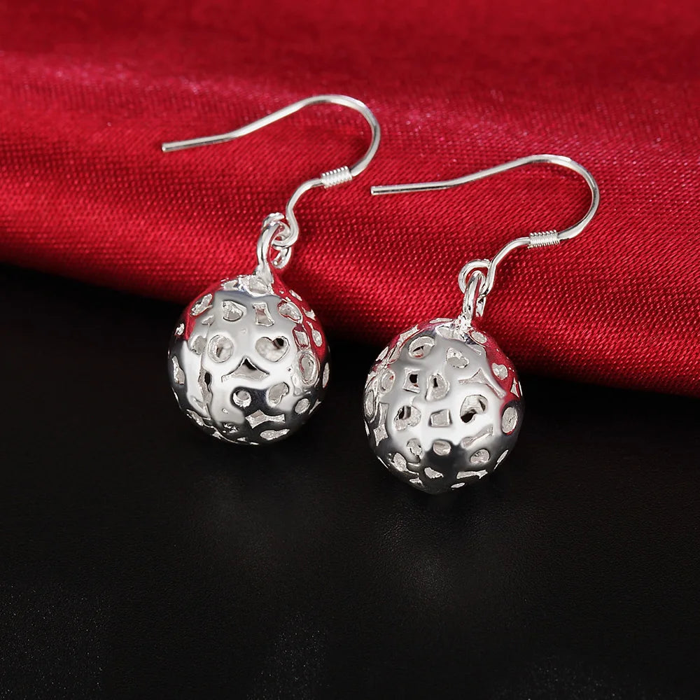 925 Sterling Silver Ball Stud Earrings for Women