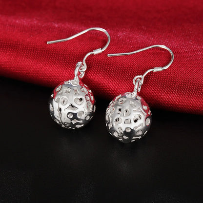 925 Sterling Silver Ball Stud Earrings for Women