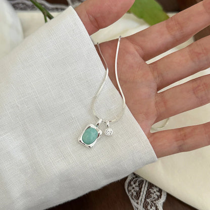925 Sterling Silver Heart Pendant Adjustable Choker Necklace for Women