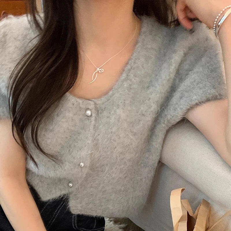 925 Sterling Silver Bow Geometric Pendant Choker Necklace for Women