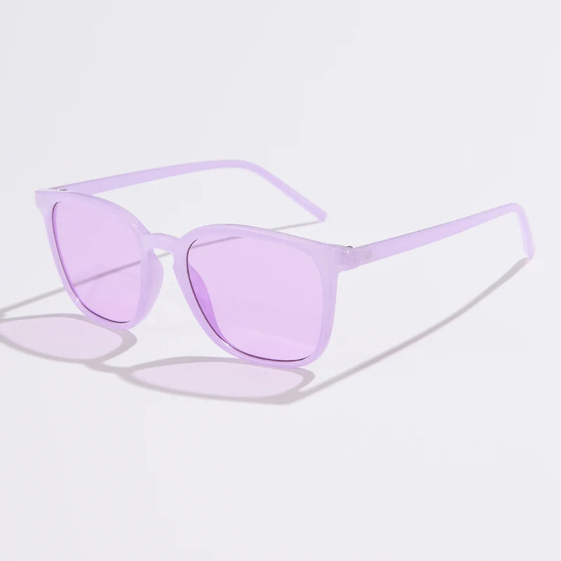Retro Rectangle Acetate Sunglasses