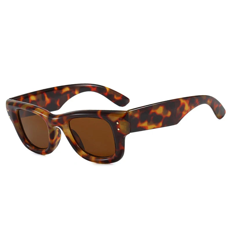 Unisex Square Polycarbonate Fashion Sunglasses