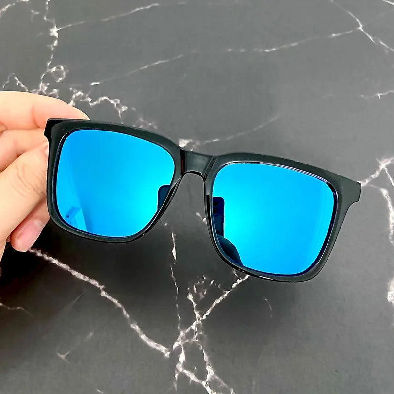 Retro Square Mirrored Sunglasses