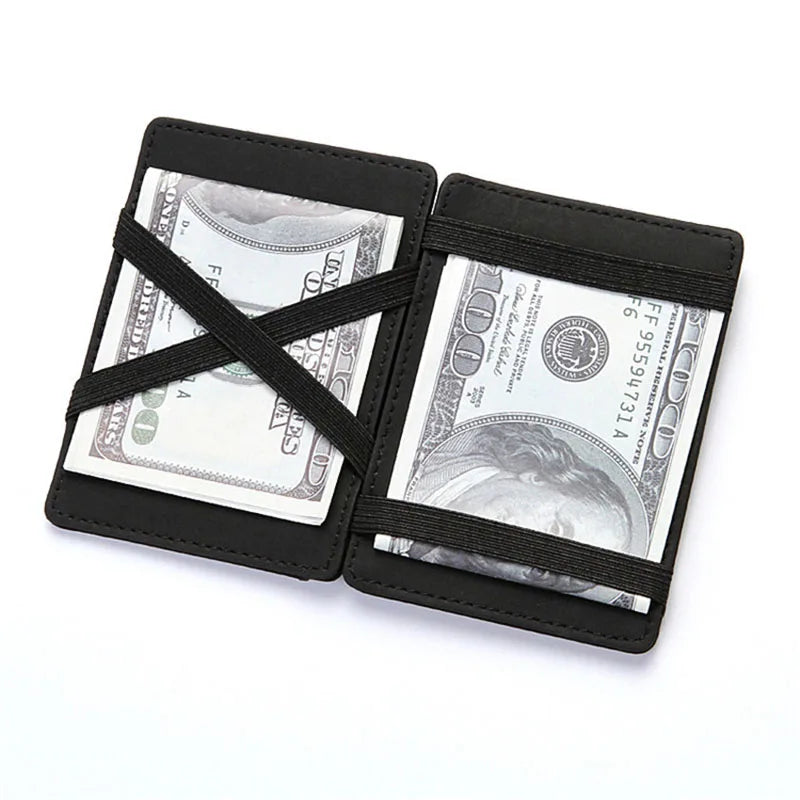 Slim Magic Men's Mini Wallet | PU Leather Card Holder & Coin Purse
