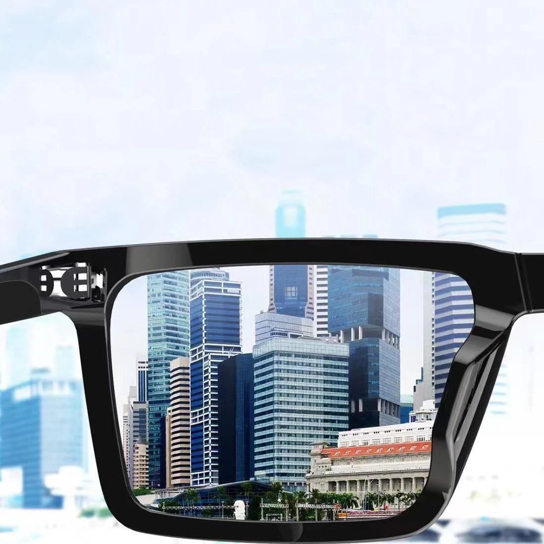 Rectangle Mirror Sunglasses with TR-90 Frame