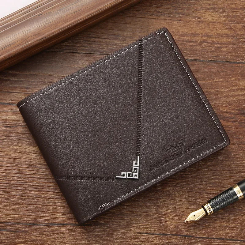 RFID Blocking Bifold Men's Wallet | Slim PU Leather Front Pocket Card Holder & Money Clip