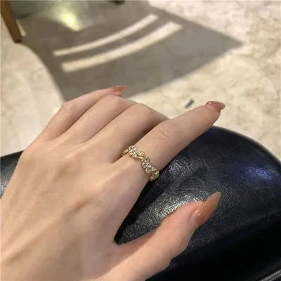 Colourful Drip Glaze Adjustable Ring for Women