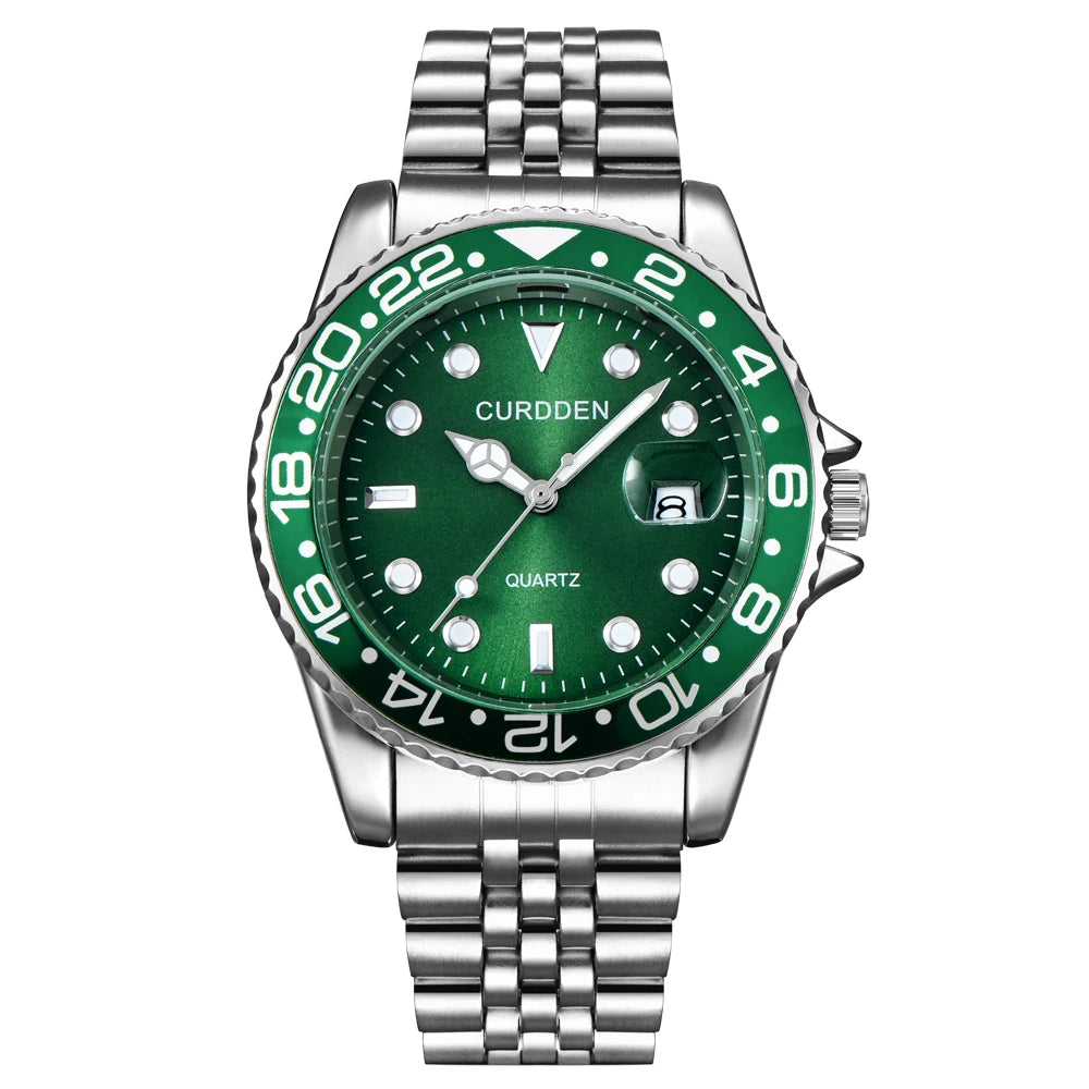 Men's Quartz Watch with Stainless Steel Bracelet