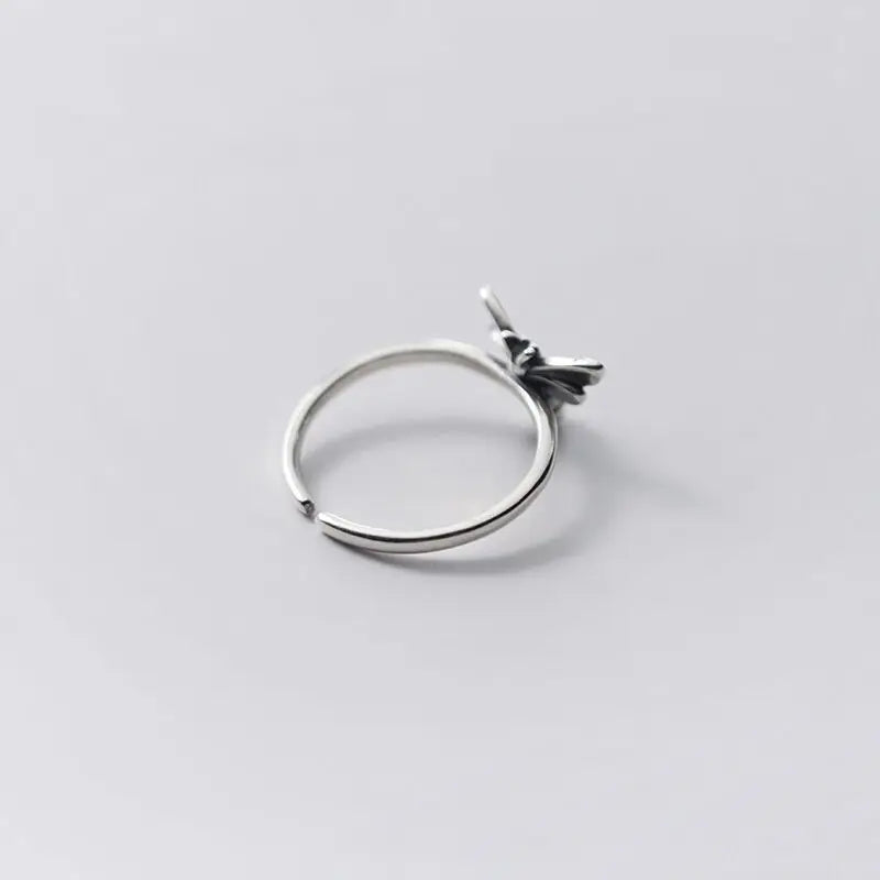 925 Sterling Silver Honeybee Adjustable Ring for Women