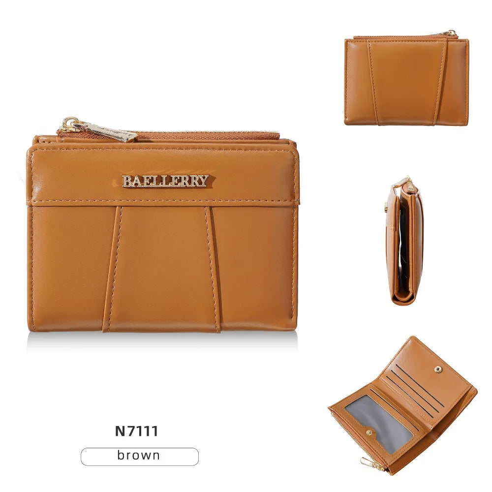 Baellerry Solid Colour Mini Coin Purse & Card Holder