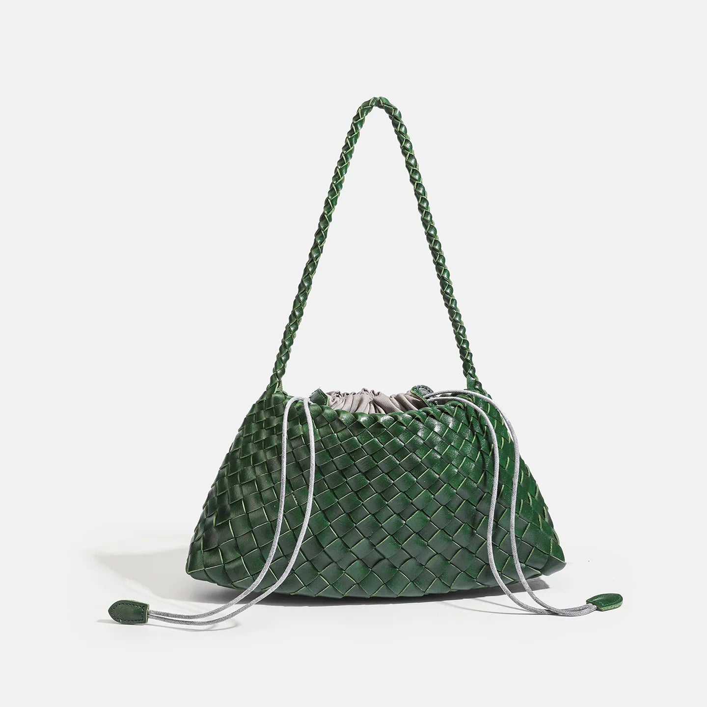 Hand-Woven PU Hobo Bag for Women