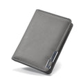 Men's Ultra-Thin Vertical PU Leather Wallet | Multi-Card Slot Compact Purse