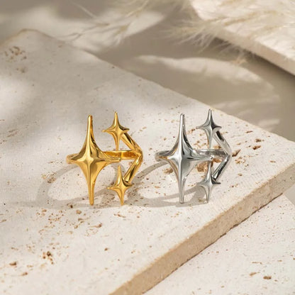 Stainless Steel Star Minimalist Ring for Women and Men