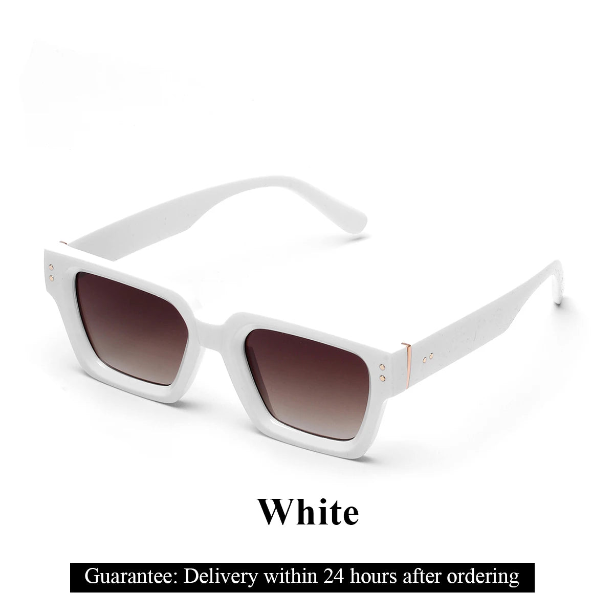 Men's Contemporary Square Polycarbonate Sunglasses
