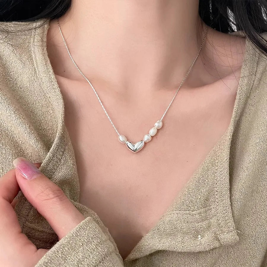925 Sterling Silver Star Smile Dimple Pendant Necklace for Women