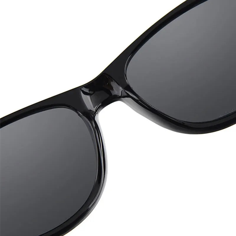 Men's Classic Black Rectangle Sunglasses