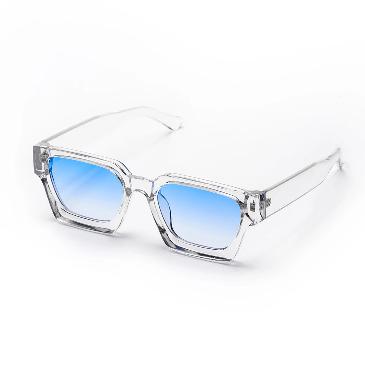 Men's Contemporary Square Polycarbonate Sunglasses