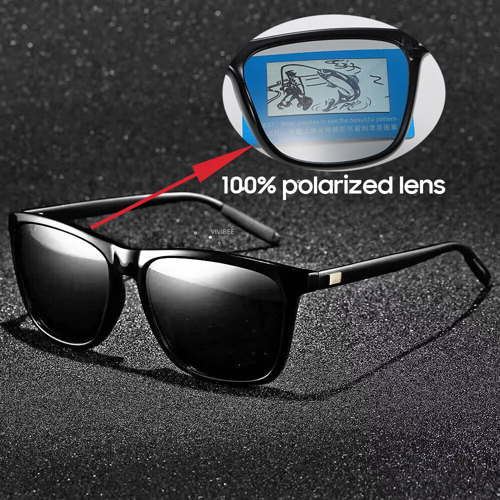 Men's Classic Square Polarized Sunglasses