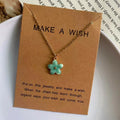 Colourful Flower Pendant Choker Necklace for Women