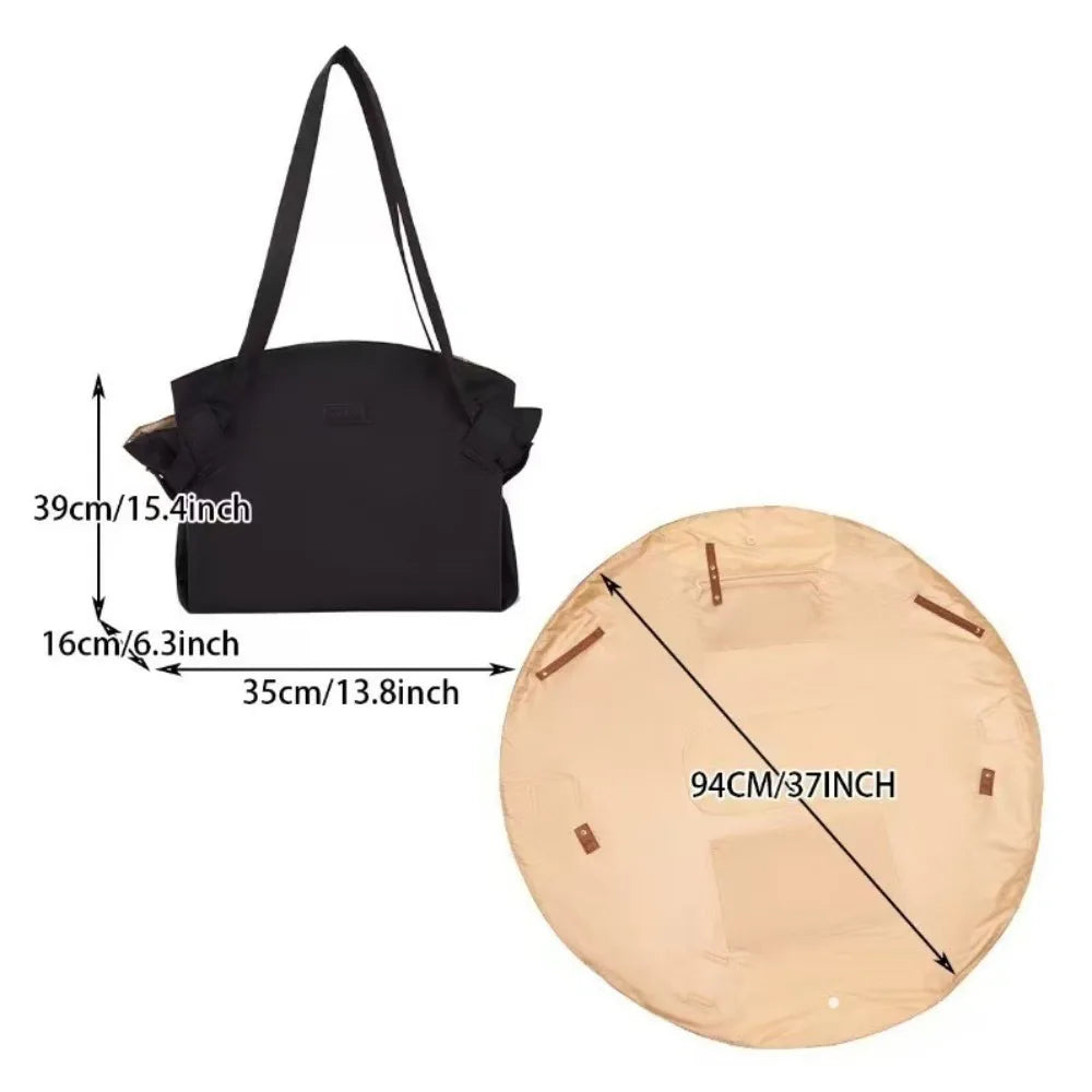 2-in-1 Convertible Tote Bag & Picnic Mat | Waterproof Foldable