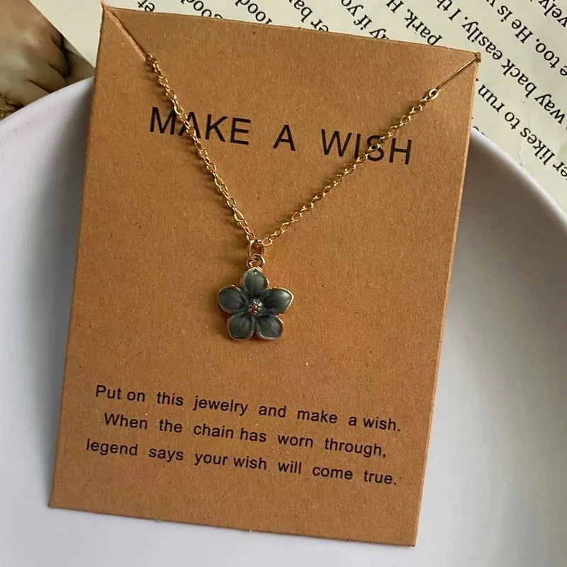 Colourful Flower Pendant Choker Necklace for Women