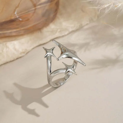 Stainless Steel Star Minimalist Ring for Women and Men