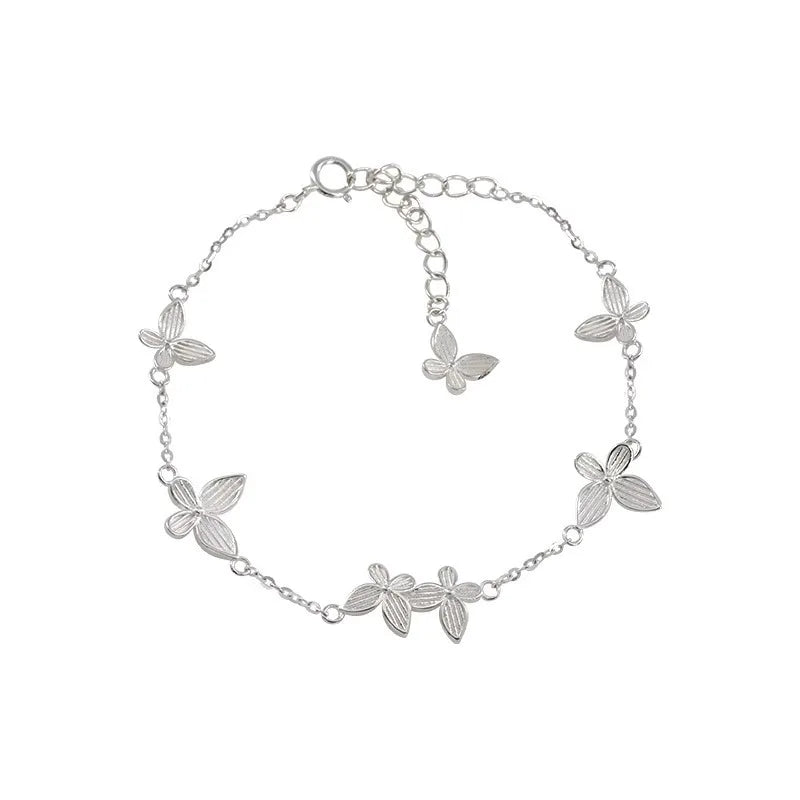 925 Sterling Silver Butterfly Bracelet for Women