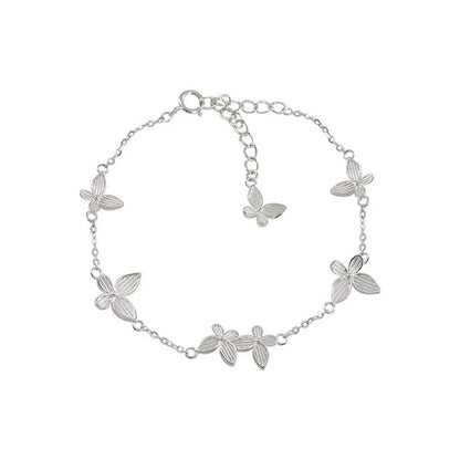 925 Sterling Silver Butterfly Bracelet for Women