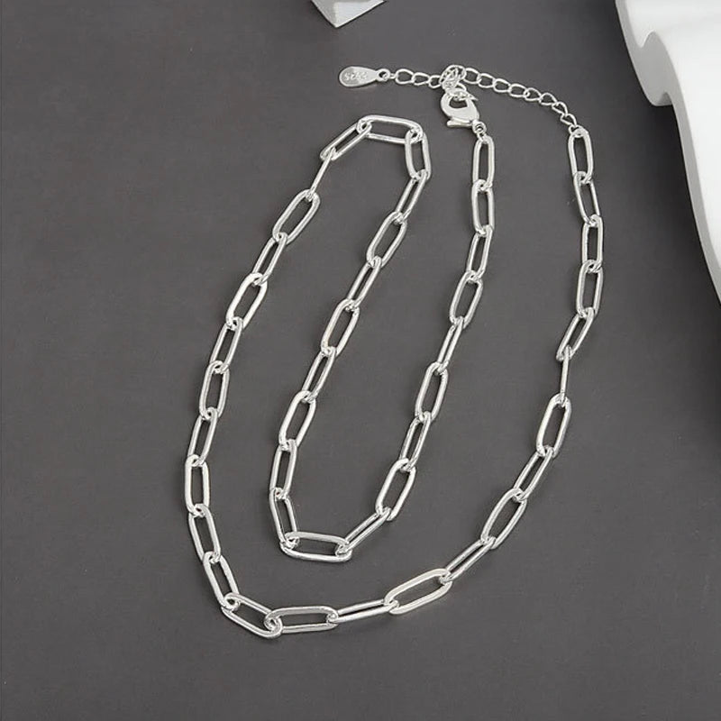 925 Sterling Silver Heart Pendant Adjustable Choker Necklace for Women